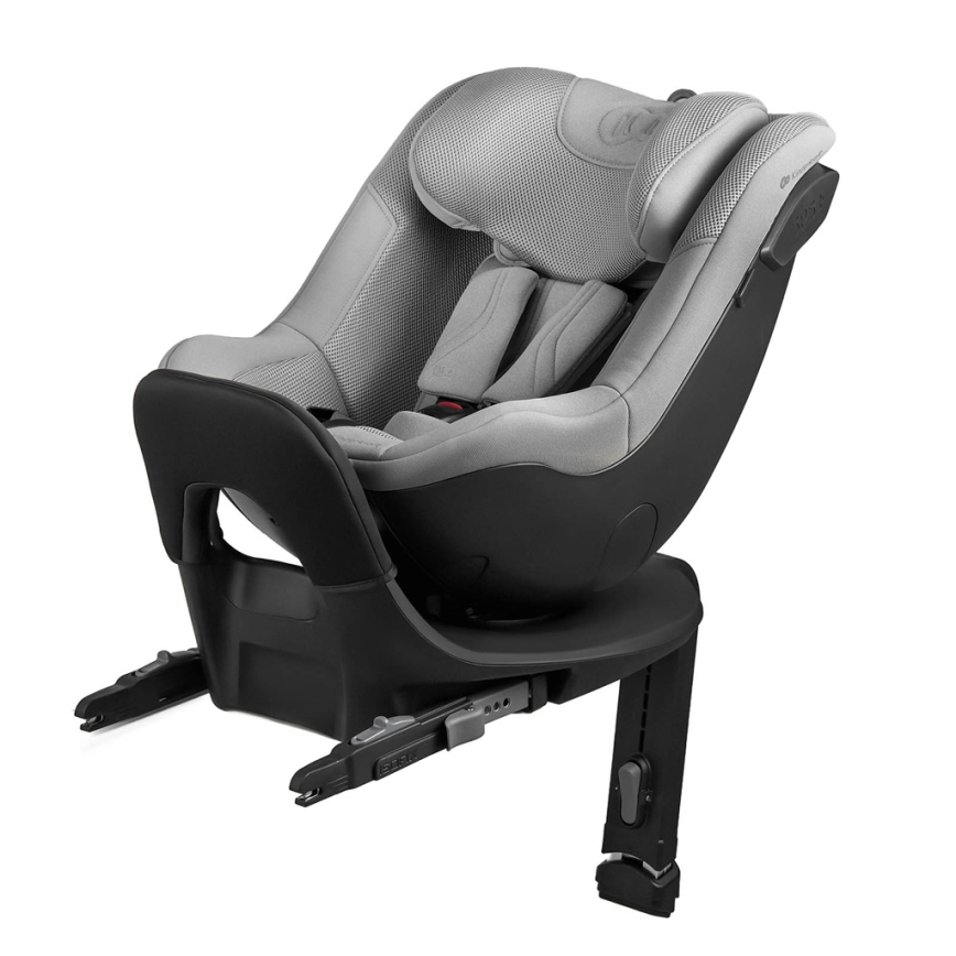 KINDERKRAFT - Столче за кола с въртяща се база I-GUARD PRO i-Size 61-105 cm сиво