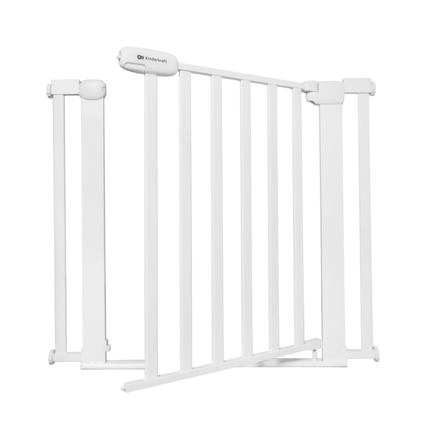 KINDERKRAFT - Защитна бариера LOCK&GO 75-103 см бял