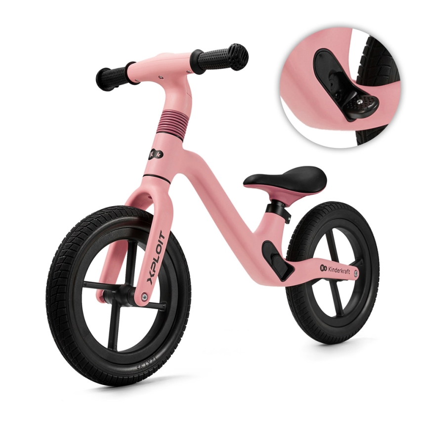 KINDERKRAFT - Колело за бутане XPLOIT Bubblegum розов