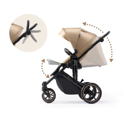 KINDERKRAFT - Комбинирана бебешка количка 2в1 PRIME 2 бежов