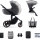 KINDERKRAFT - Комбинирана бебешка количка 2в1 PRIME 2 сив