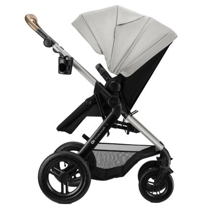 KINDERKRAFT - Комбинирана бебешка количка 3 в 1 MOOV 2 XL Air Grey