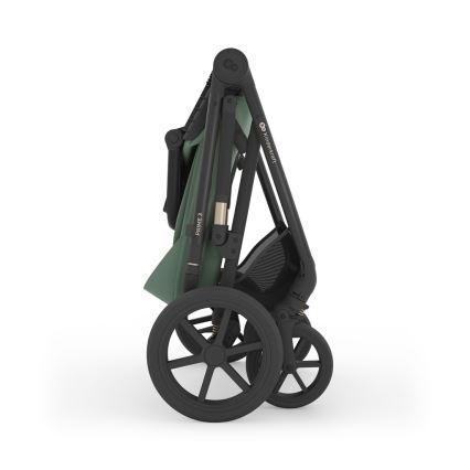 KINDERKRAFT - Комбинирана бебешка количка 3 в 1 PRIME 3 тъмнозелена