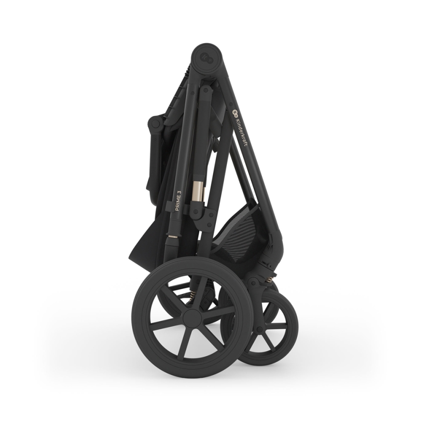 KINDERKRAFT - Комбинирана бебешка количка 3 в 1 PRIME 3 Venezian черен