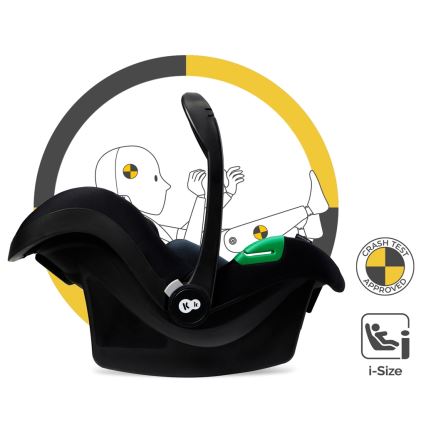 KINDERKRAFT - Комбинирана бебешка количка 3в1 MOOV 2 Moonlight сив + автомобилна седалка MINK PRO