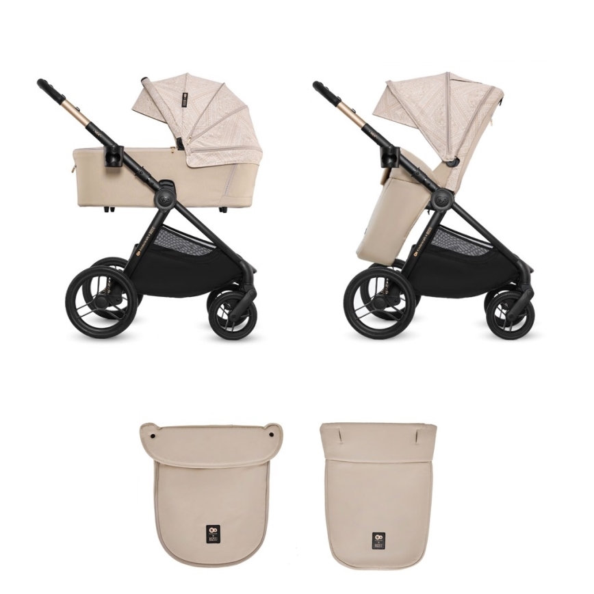 KINDERKRAFT - Комбинирана бебешка количка 2 в 1 NEA 2 Dune Whisper Bizuu