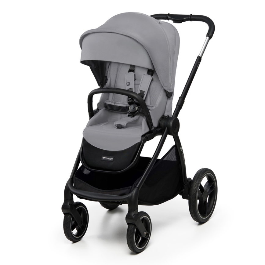 KINDERKRAFT - Комбинирана бебешка количка 2в1 NEA 2 Platinum сив