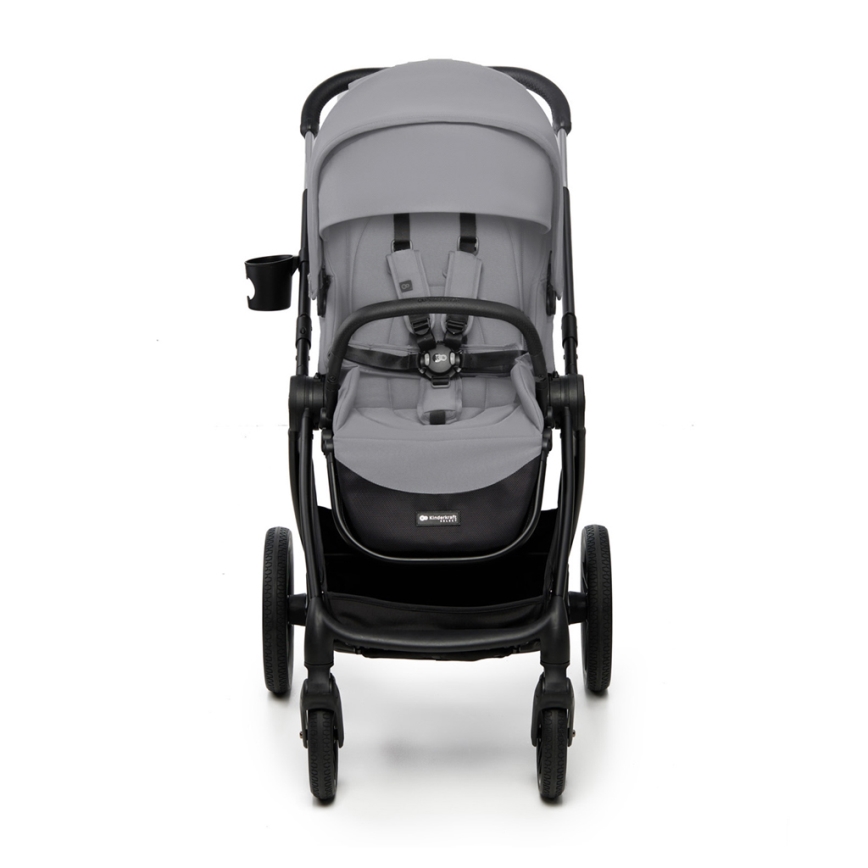 KINDERKRAFT - Комбинирана бебешка количка 2в1 NEA 2 Platinum сив