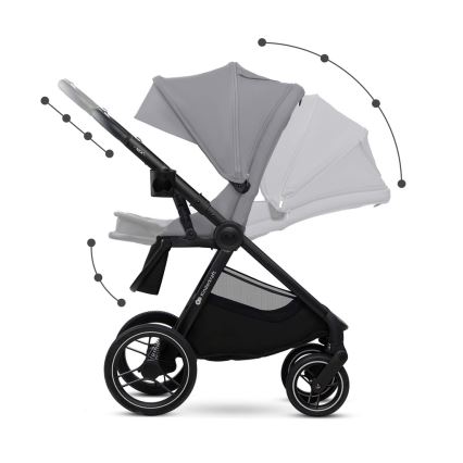 KINDERKRAFT - Комбинирана бебешка количка 2в1 NEA 2 Platinum сив