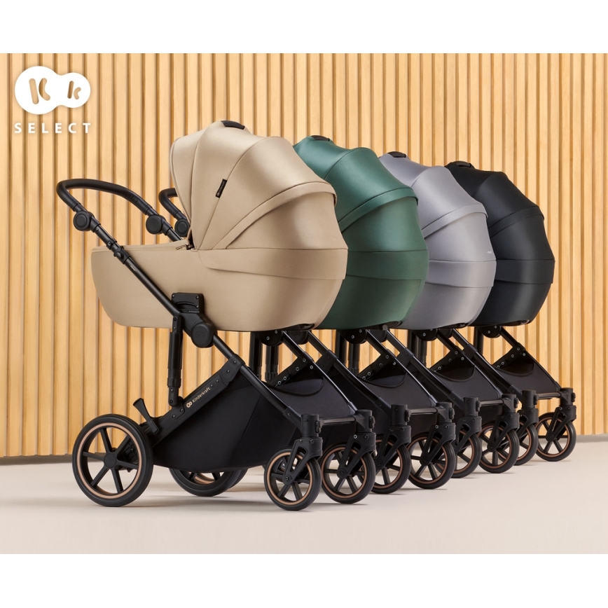 KINDERKRAFT - Комбинирана бебешка количка 2в1 PRIME 2 черен