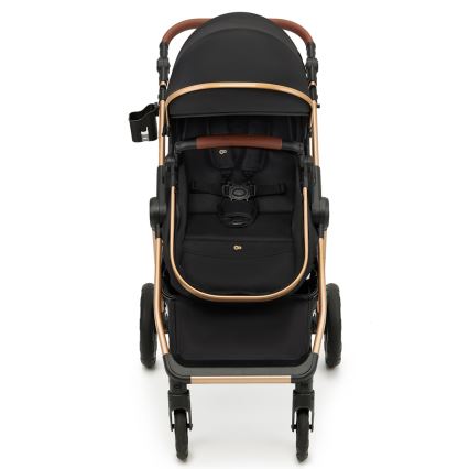 KINDERKRAFT - Комбинирана бебешка количка 3в1 ESME Pure черен + автомобилна седалка MINK PRO