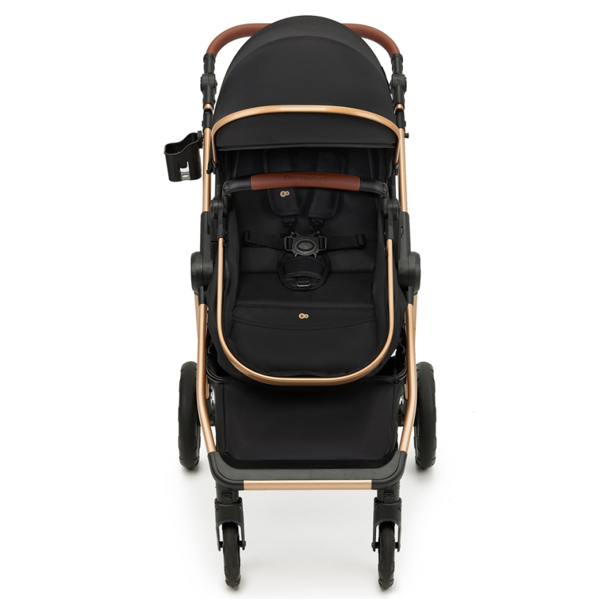 KINDERKRAFT - Комбинирана бебешка количка 3в1 ESME Pure черен + автомобилна седалка MINK PRO
