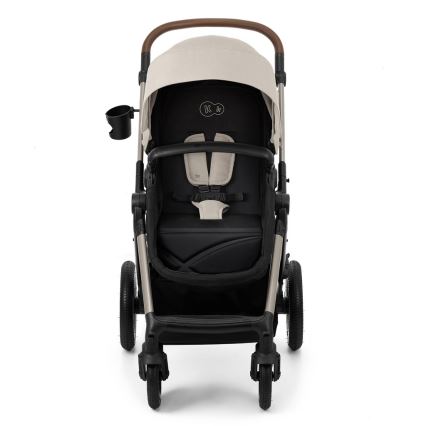 KINDERKRAFT - Комбинирана бебешка количка 3в1 MOOV 2 AIR Moonlight сив + автомобилна седалка MINK PRO