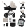 KINDERKRAFT - Комбинирана бебешка количка 3в1 MOOV 2 AIR Moonlight сив + автомобилна седалка MINK PRO