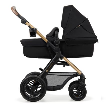 KINDERKRAFT - Комбинирана бебешка количка 3в1 MOOV 2 AIR Pure черен + автомобилна седалка MINK PRO