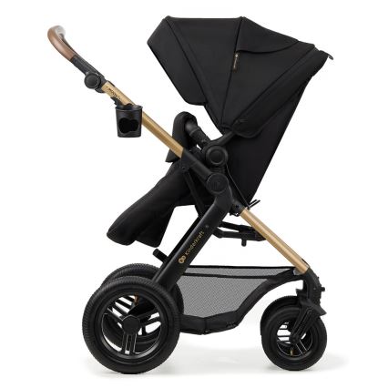 KINDERKRAFT - Комбинирана бебешка количка 3в1 MOOV 2 AIR Pure черен + автомобилна седалка MINK PRO