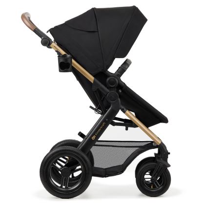 KINDERKRAFT - Комбинирана бебешка количка 3в1 MOOV 2 AIR Pure черен + автомобилна седалка MINK PRO