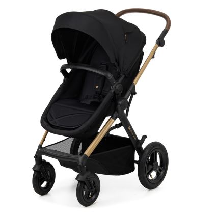 KINDERKRAFT - Комбинирана бебешка количка 3в1 MOOV 2 AIR Pure черен + автомобилна седалка MINK PRO