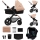 KINDERKRAFT - Комбинирана бебешка количка 3в1 MOOV 2 AIR Sand бежов + автомобилна седалка MINK PRO