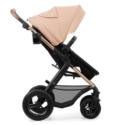 KINDERKRAFT - Комбинирана бебешка количка 3в1 MOOV 2 AIR Sand бежов + автомобилна седалка MINK PRO