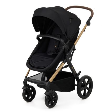 KINDERKRAFT - Комбинирана бебешка количка 3в1 MOOV 2 Pure черен + автомобилна седалка MINK PRO