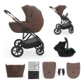 KINDERKRAFT - Комбинирана детска количка 3 в 1 PRIME 3 Velvet Mocca