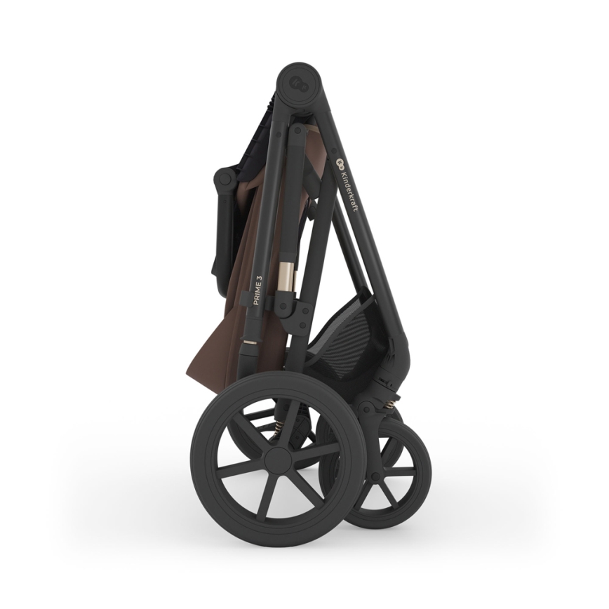 KINDERKRAFT - Комбинирана детска количка 3 в 1 PRIME 3 Velvet Mocca