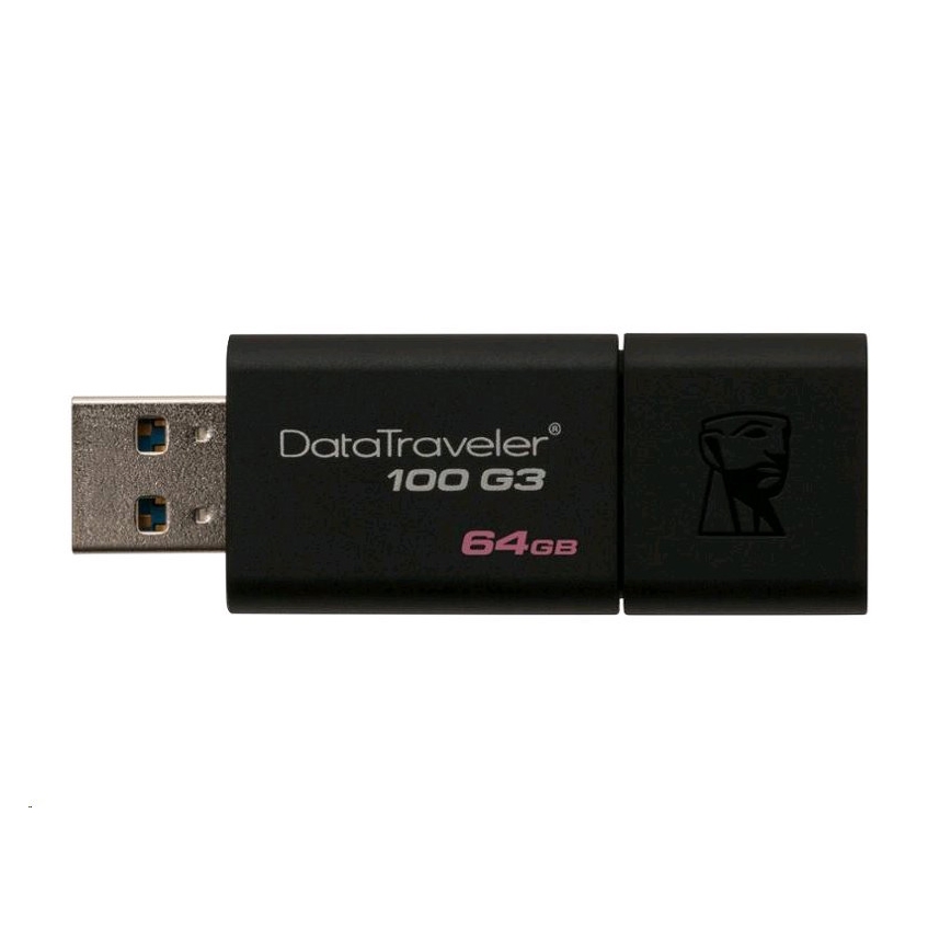 Kingston - Флашка DATATRAVELER 100 G3 USB 3.0 64GB черна
