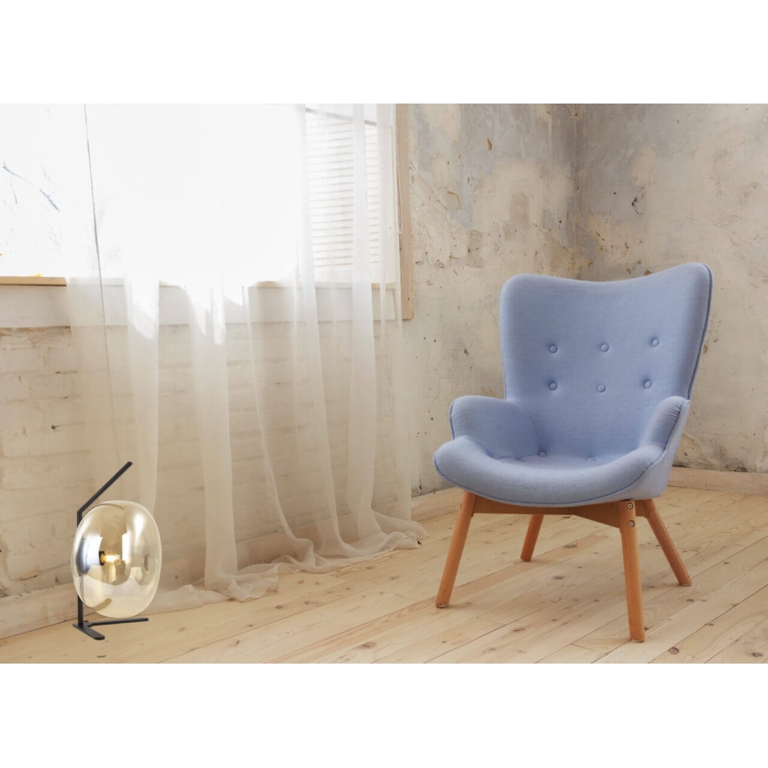 Настолна лампа VESTA 1xE27/7W/230V бежова/черна