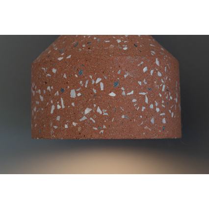 Пендел RESIN 1xE27/11W/230V розов/черен