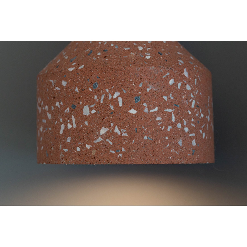 Пендел RESIN 1xE27/11W/230V розов/черен