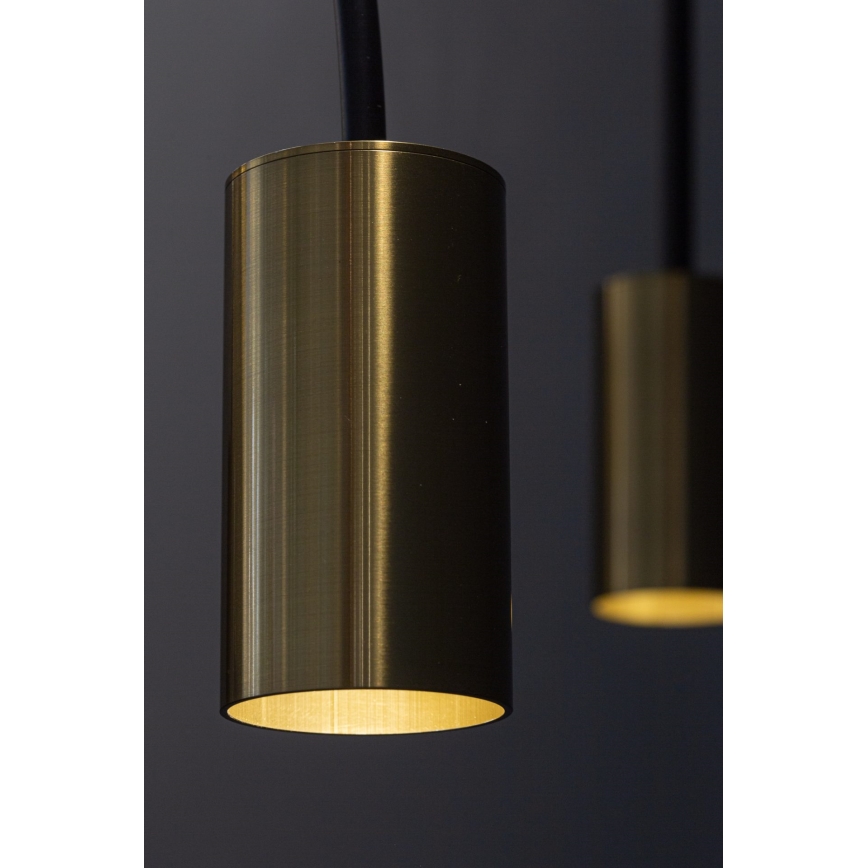 Висящ полилей ARCADE 1xGU10/5W/230V черен/златист