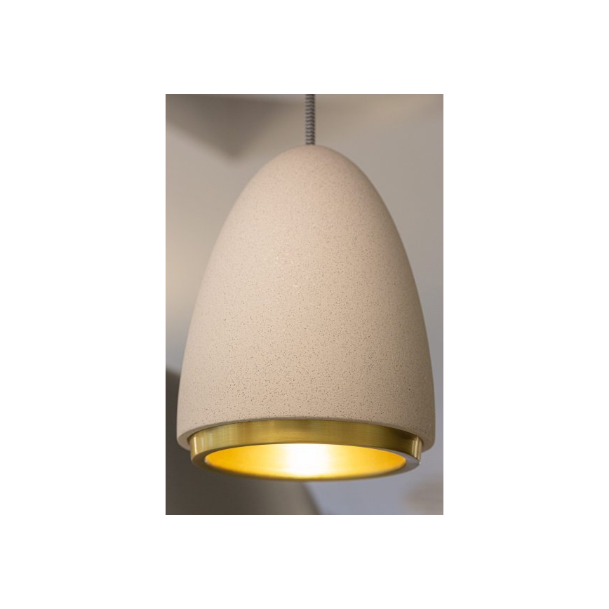 Висящ полилей CONCRETE 1xGU10/5W/230V сив/златист