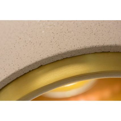 Висящ полилей CONCRETE 1xGU10/5W/230V сив/златист