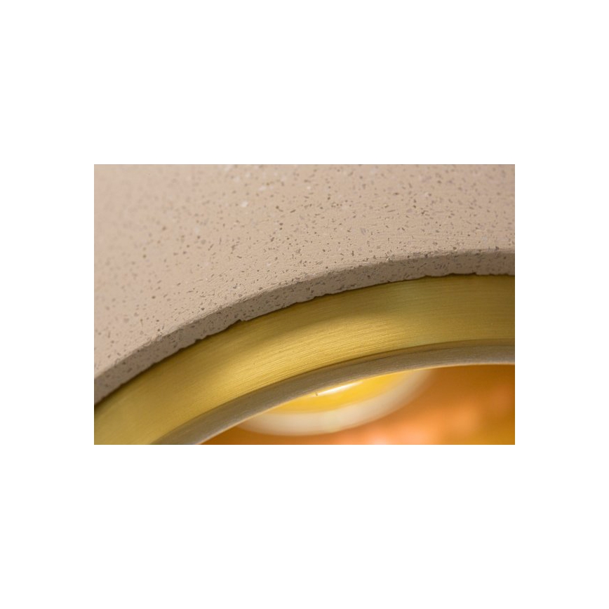 Висящ полилей CONCRETE 1xGU10/5W/230V сив/златист