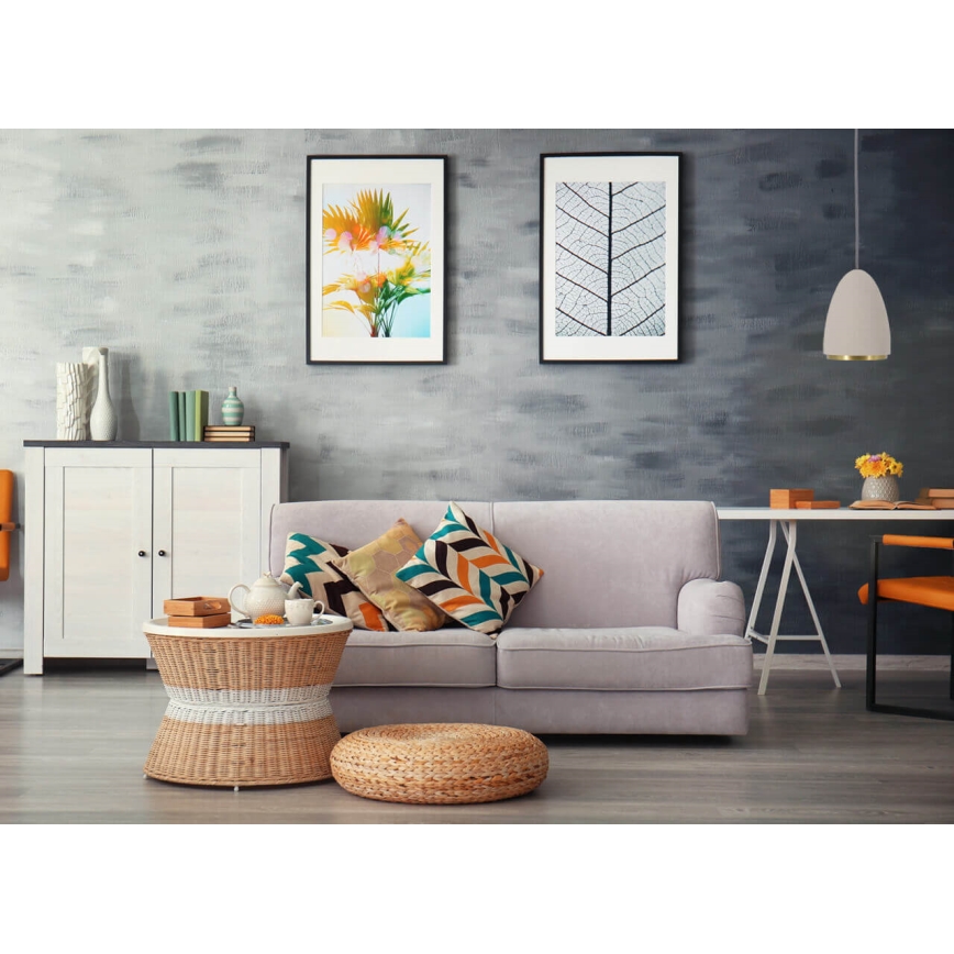 Висящ полилей CONCRETE 1xGU10/5W/230V сив/златист