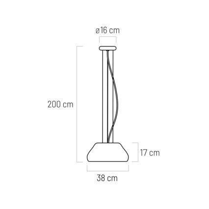 LED Пендел PADDY LED/24W/230V бял