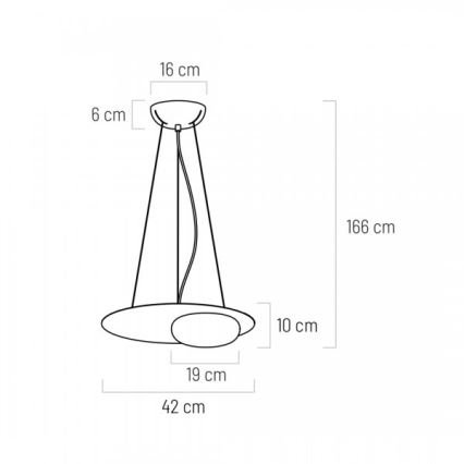 LED Пендел PETIT LED/12W/230V черен