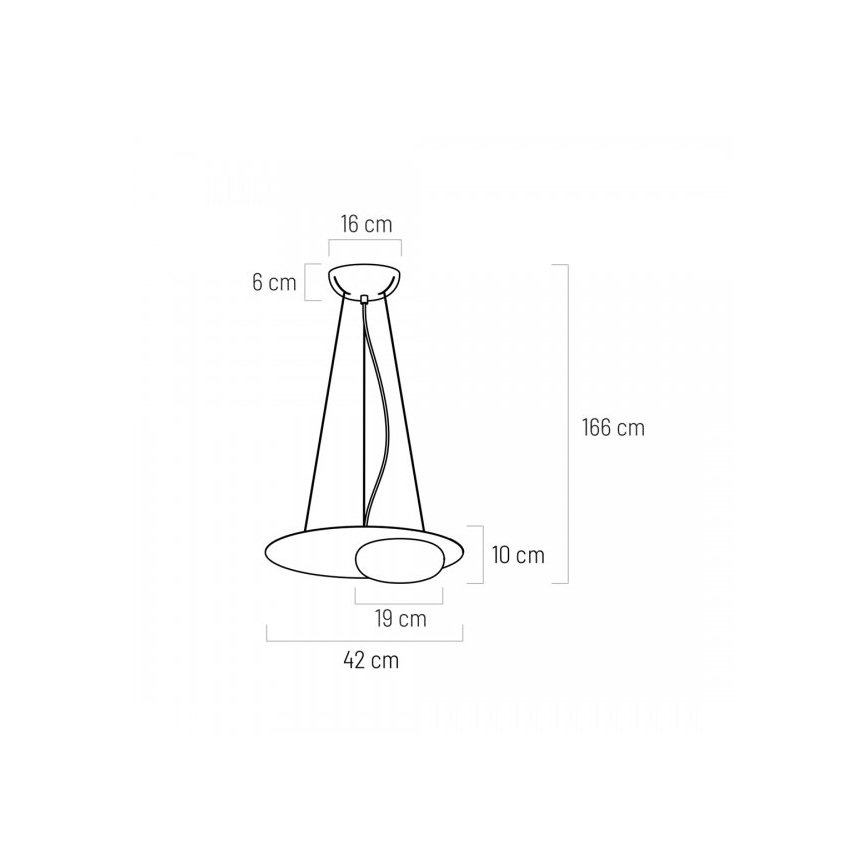 LED Пендел PETIT LED/12W/230V черен