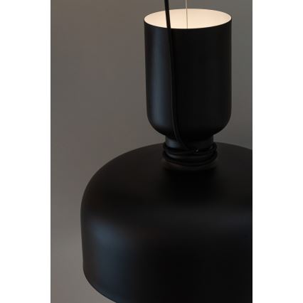 Висящ полилей ABEL 2xE27/11W/230V Ø 28 см черен