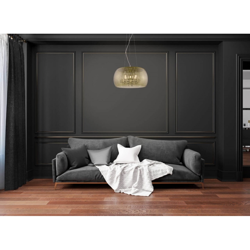 Висящ полилей ANGELINA 5xG9/3W/230V златист