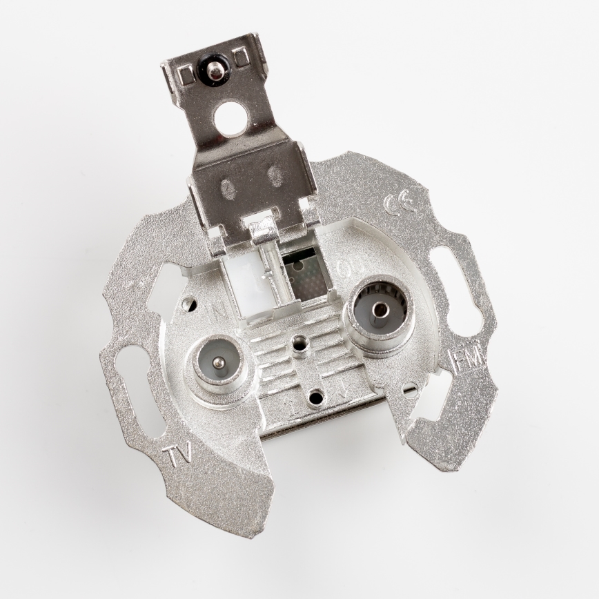 Kliklap - Ретро антена розетка TV+R (крайна) с синя рамка