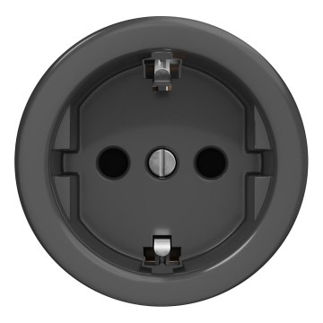 Kliklap - Ретро безрамкова домашна SCHUKO розетка 230V/16A антрацит