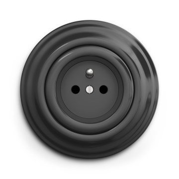 Kliklap - Ретро битов контакт с рамка 230V антрацит