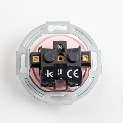 Kliklap - Ретро битова розетка с рамка 230V старорозова