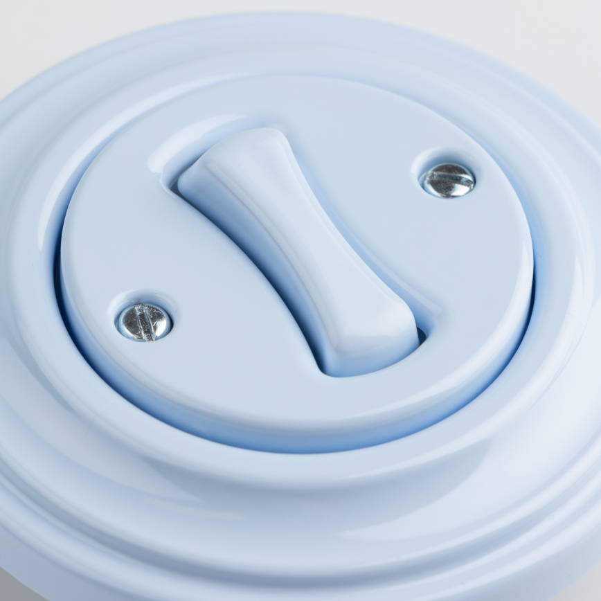 Kliklap - Ретро бутон с рамка, син