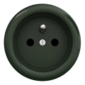 Kliklap - ретро домашна електрическа розетка без рамка, 230 V, зелена