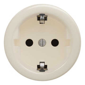 Kliklap - Ретро домашна розетка без рамка SCHUKO 230V/16A бежова