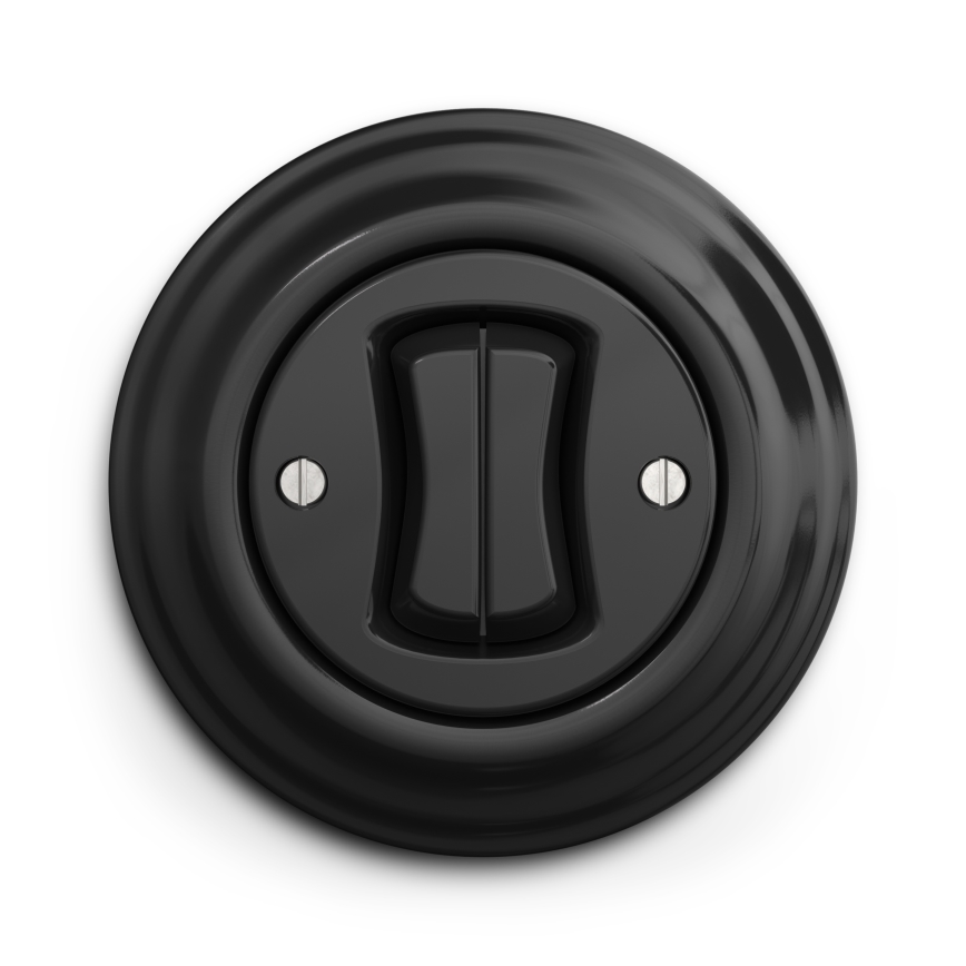 Kliklap - Ретро двоен ключ с рамка черен