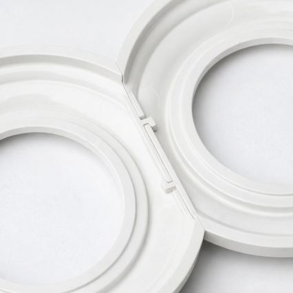 Kliklap - Ретро еднополюсен ключ № 1 и розетка 230V с рамка в снежнобял цвят